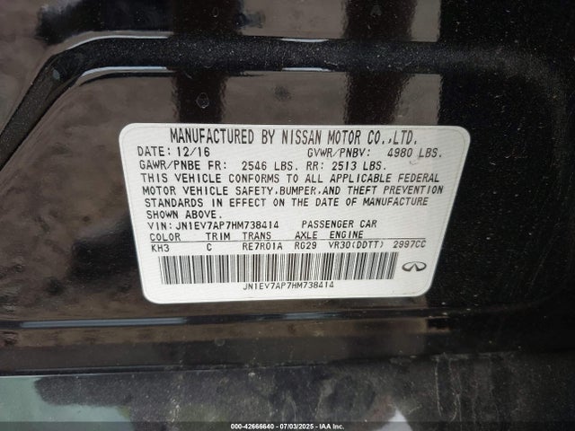 Infiniti 2017 2017 JN1EV7AP7HM738414 Image 9
