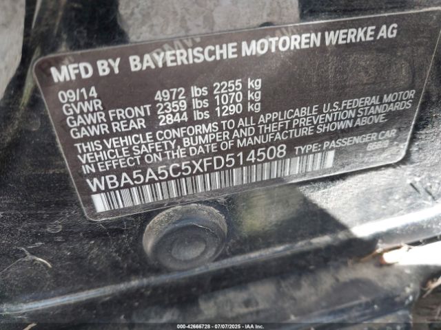 2015 BMW 528I WBA5A5C5XFD514508 Photo 8