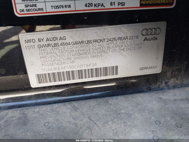 2012 AUDI A3 WAUKEAFM0CA079434 Photo 8