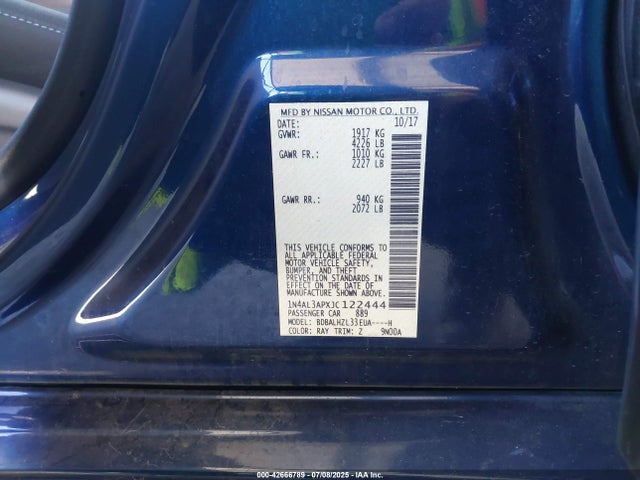 1N4AL3APXJC122444 Nissan 2018