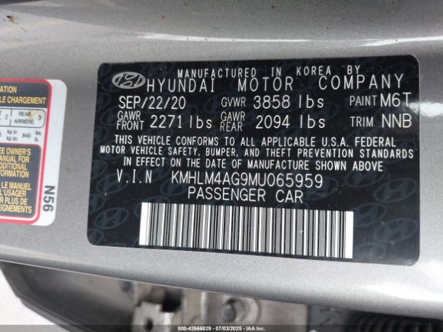 2021 HYUNDAI ELANTRA KMHLM4AG9MU065959 Photo 8