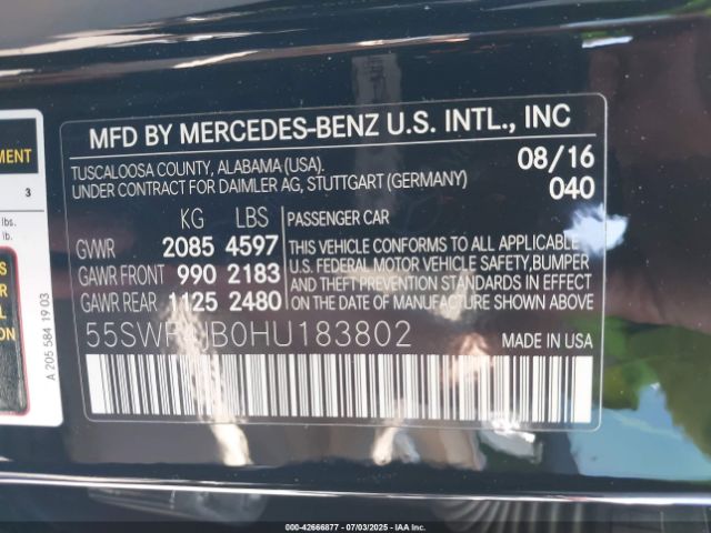 2017 MERCEDES-BENZ C 300 55SWF4JB0HU183802 Photo 8