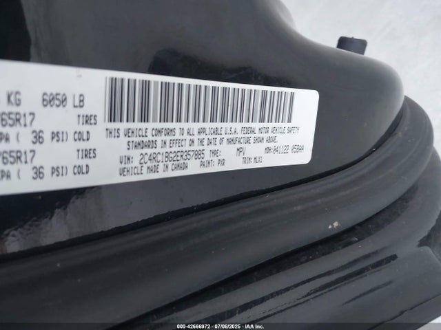 2C4RC1BG2ER357885 Chrysler Town and Country