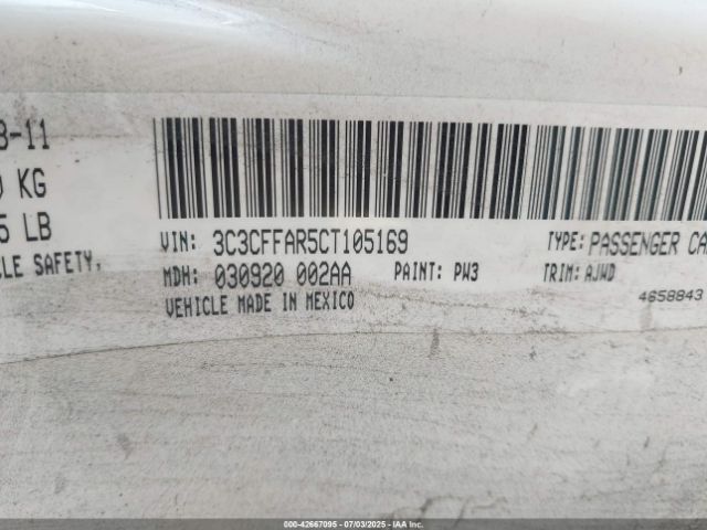 2012 FIAT 500 3C3CFFAR5CT105169 Photo 8