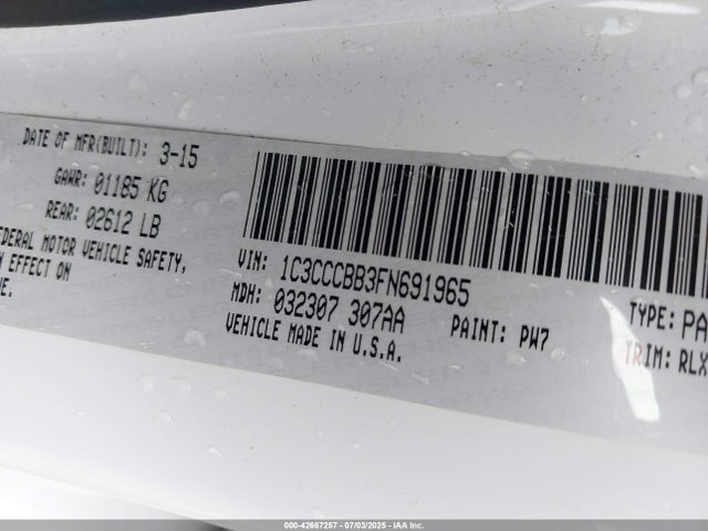 Chrysler 2015 2015 1C3CCCBB3FN691965 Image 9