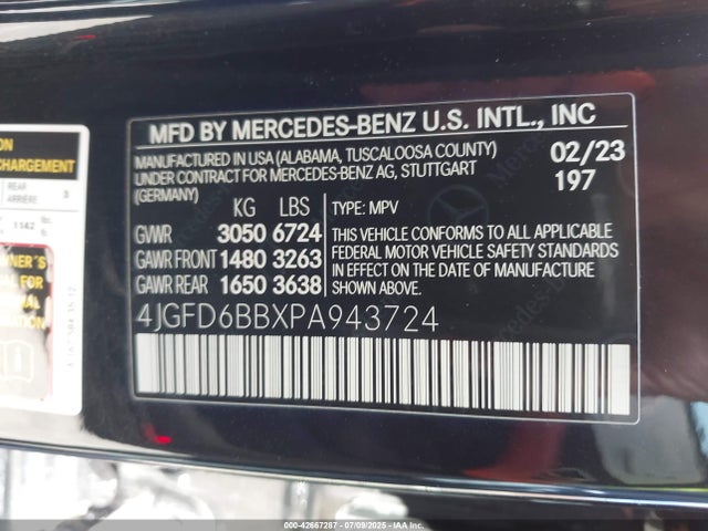 Mercedes-Benz m256 2023 4JGFD6BBXPA943724 Image 9