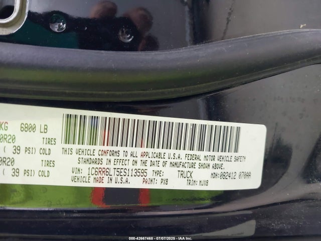 RAM 1500 2014 1C6RR6LT5ES113595 Image 25