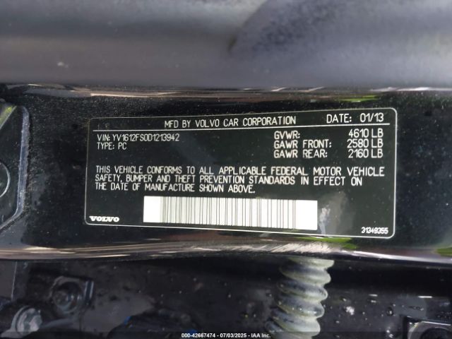 2013 VOLVO S60 YV1612FS0D1213942 Photo 8