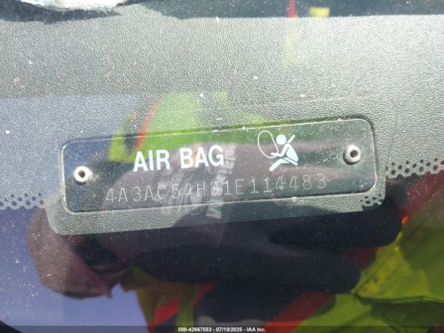 2001 MITSUBISHI ECLIPSE 4A3AC54H81E114483 Photo 8