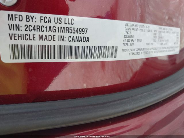 2021 CHRYSLER VOYAGER 2C4RC1AG1MR554997 Photo 8