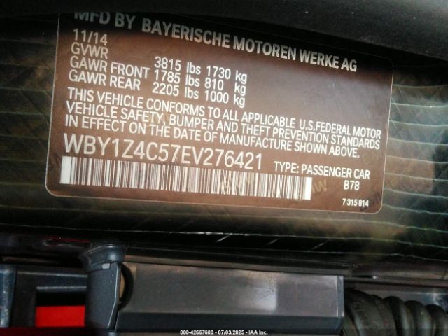2014 BMW I3 WBY1Z4C57EV276421 Photo 8