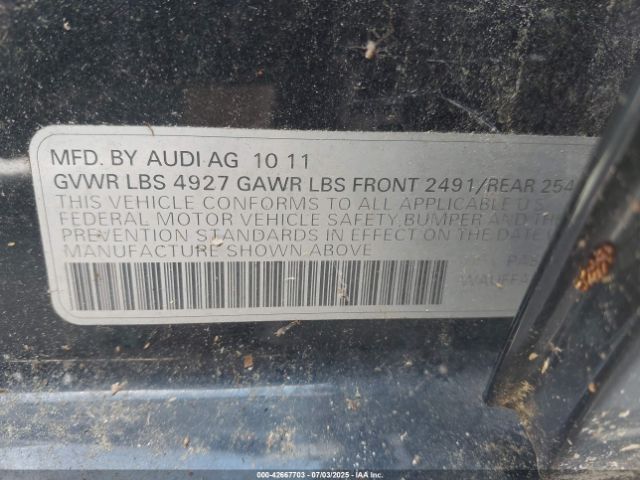2012 AUDI A4 WAUFFAFL9CN013317 Photo 8