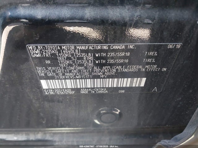Toyota 2ar-fe 2018 2T3DFREV5JW815171 Image 9