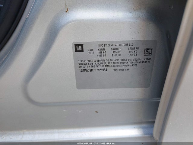 1G1PA5SH7F7121984 Chevrolet luw