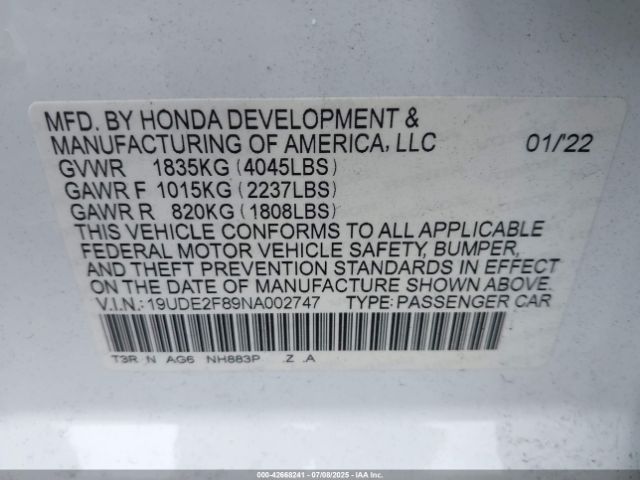 2022 ACURA ILX 19UDE2F89NA002747 Photo 8