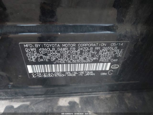 2014 LEXUS GS 350 JTHCE1BL5E5026257 Photo 8