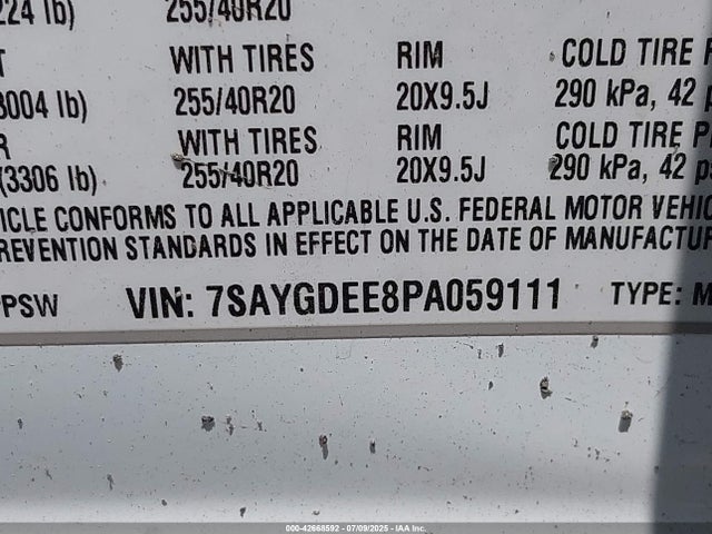 2023 TESLA MODEL Y 7SAYGDEE8PA059111 Photo 8