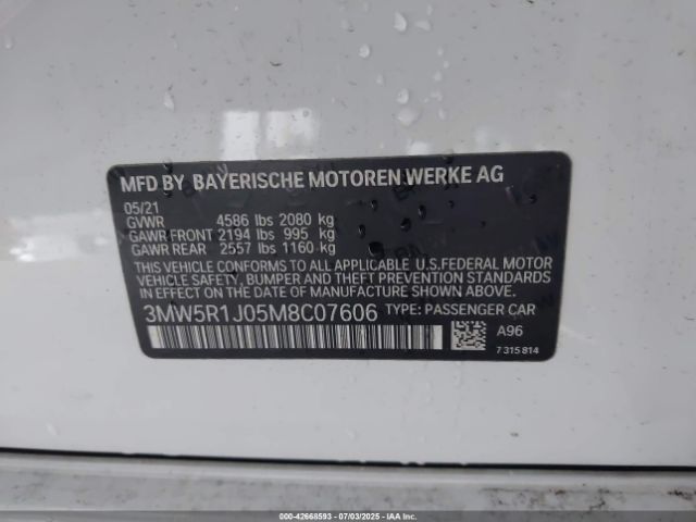 2021 BMW 330I 3MW5R1J05M8C07606 Photo 8