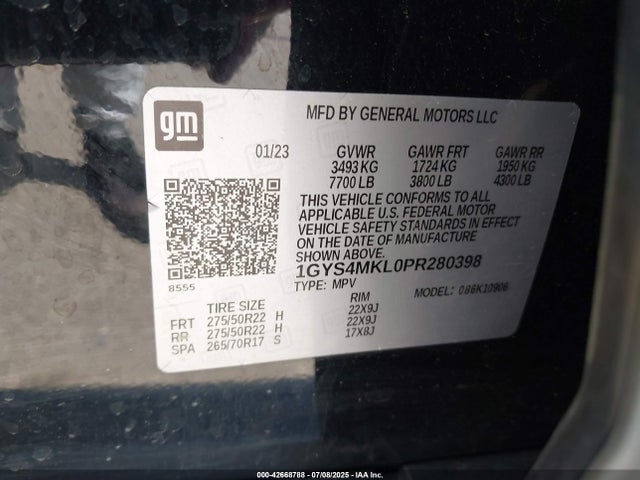 2023 CADILLAC ESCALADE ESV 1GYS4MKL0PR280398 Photo 8