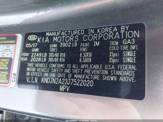 2018 KIA SOUL KNDJN2A23J7522020 Photo 8