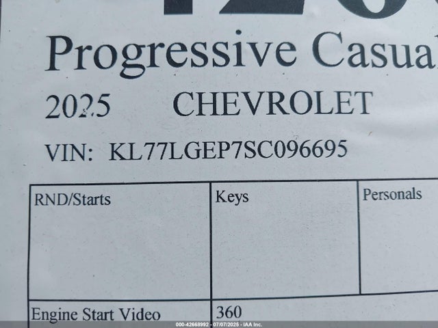 KL77LGEP7SC096695 Chevrolet lbp