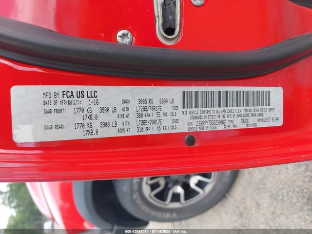 1C6RR7YT5GS230062 RAM 1500