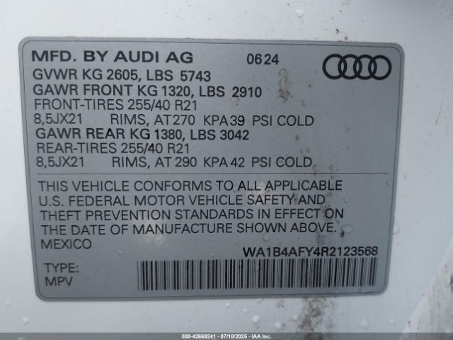 2024 AUDI SQ5 WA1B4AFY4R2123568 Photo 8
