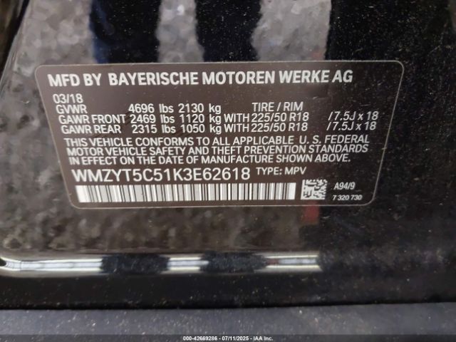 2019 MINI COUNTRYMAN WMZYT5C51K3E62618 Photo 8