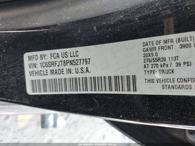 RAM 1500 2023 1C6SRFJT8PN527797 Image 9