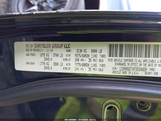 1C6RR6GT4FS534820 RAM 1500