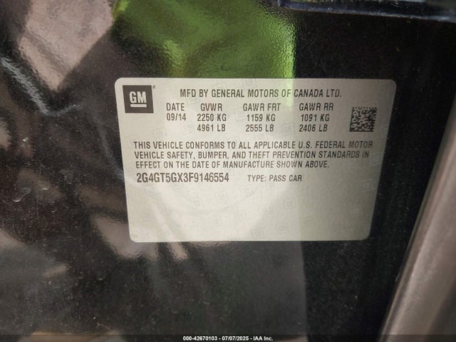 2G4GT5GX3F9146554 Buick ltg