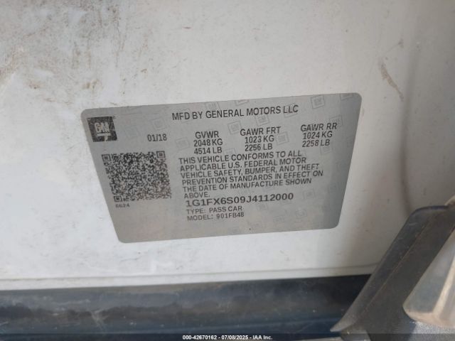 2018 CHEVROLET BOLT EV 1G1FX6S09J4112000 Photo 8