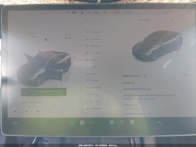 2023 TESLA MODEL Y 7SAYGDEE9PA106159 Photo 6