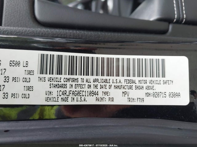 1C4RJFBG1EC204488 Jeep 2014