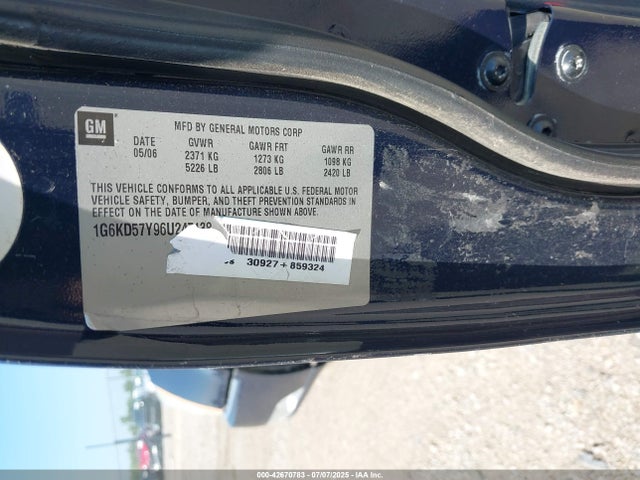 2006 CADILLAC DTS 1G6KD57Y96U247138 Photo 8