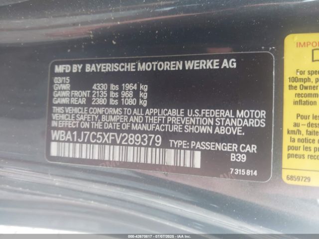 2015 BMW M235 WBA1J7C5XFV289379 Photo 8