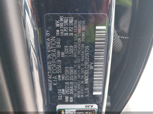 KIA EV6 2024 KNDC3DLC2R5209709 Image 9
