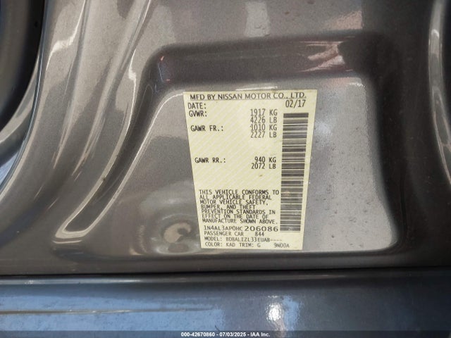 1N4AL3AP0HC206086 Nissan 2017