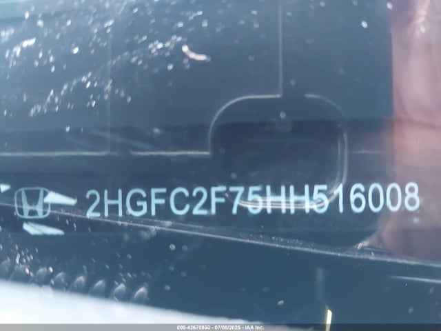 Honda k20c2 2017 2HGFC2F75HH516008 Image 9