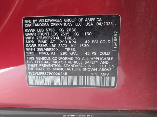 2023 VOLKSWAGEN ID.4 1V2VMPE87PC029245 Photo 8