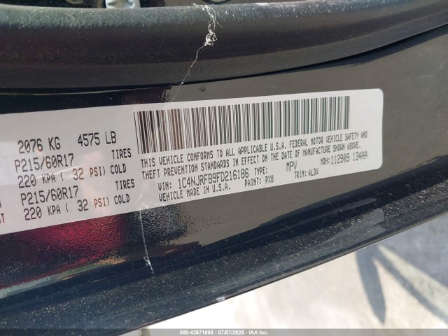 1C4NJRFB9FD216186 Jeep 2015