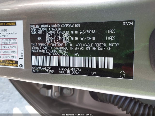 Lexus v35a-fts 2024 JTJTBCDX2R5016438 Image 9