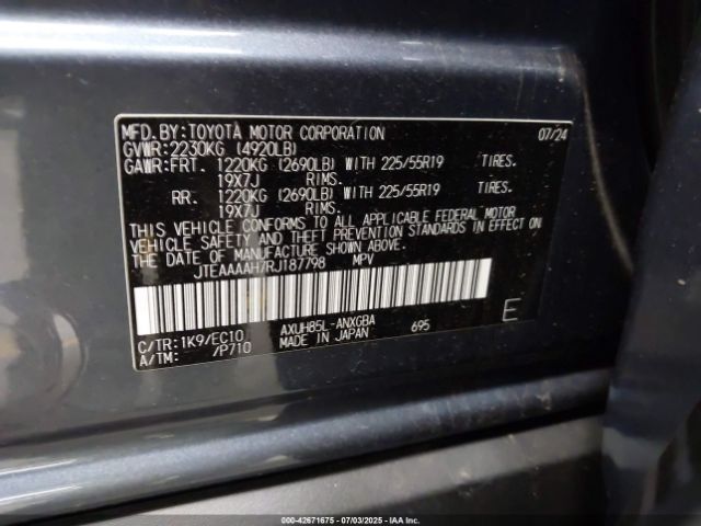 2024 TOYOTA VENZA JTEAAAAH7RJ187798 Photo 8
