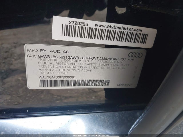 2015 AUDI A8 L WAU3GAFD3FN039361 Photo 8