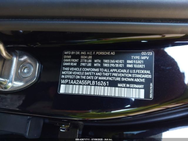 2023 PORSCHE MACAN WP1AA2A55PLB16261 Photo 8