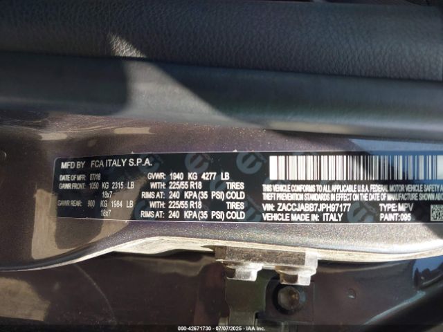 2018 JEEP RENEGADE ZACCJABB7JPH97177 Photo 8