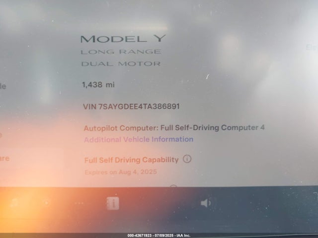 2026 TESLA MODEL Y 7SAYGDEE4TA386891 Photo 6