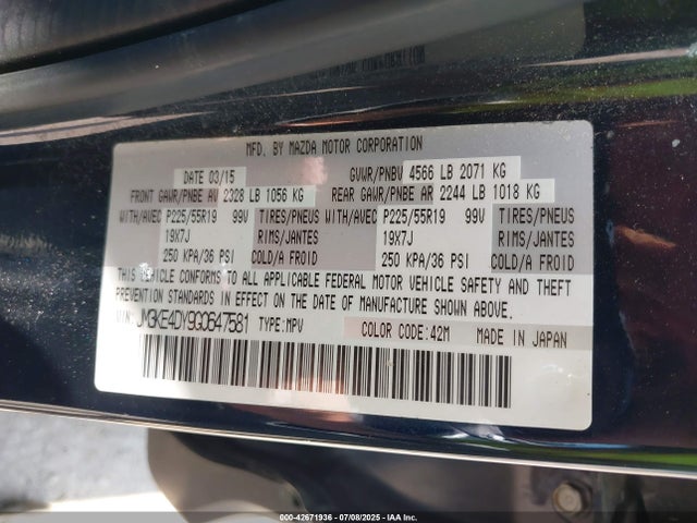 JM3KE4DY9G0647581 Mazda py