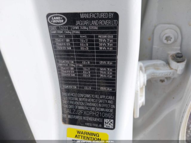 2023 LAND ROVER RANGE ROVER EVOQUE SALZJ2FX0PH210865 Photo 8