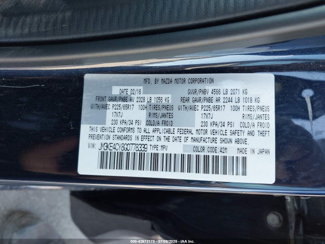 JM3KE4CY8G0778339 Mazda py